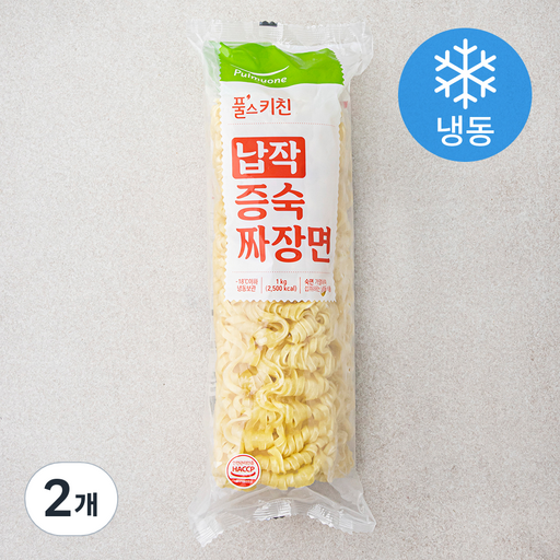 풀스키친 납작 증숙 짜장면 (냉동)