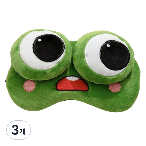 리브맨 왕눈 개구리 인형 수면안대 B