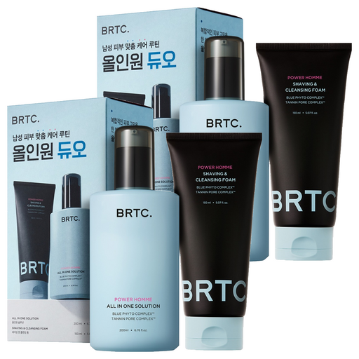 비알티씨 파워 옴므 듀오 올인원 200ml + 클렌징 폼 150ml 세트
