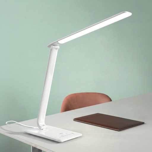 레토 시력 보호 학습용 데스크 LED 스탠드 LLS01, 화이트