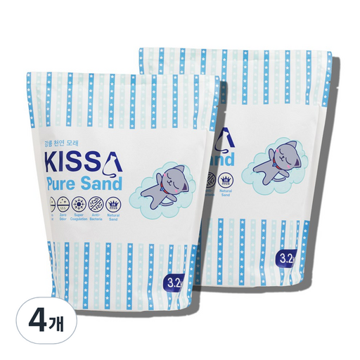 KISSA 퓨어 샌드 벤토나이트 고양이 모래