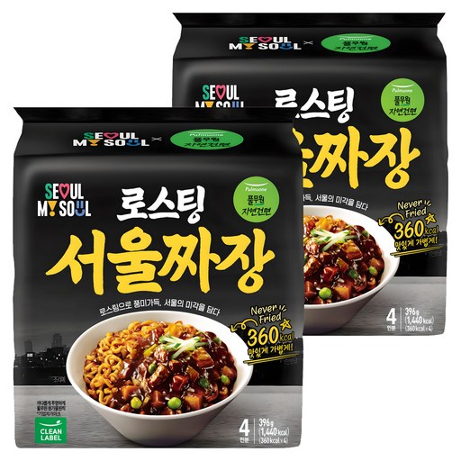 풀무원자연건면 로스팅 서울 짜장 99g