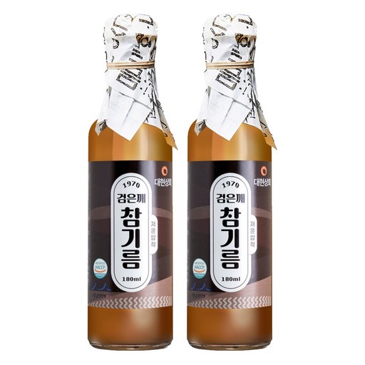 대현상회 저온압착 검은깨 참기름