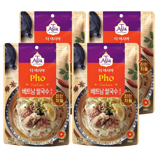 티아시아키친 베트남 쌀국수 소스 진한 차돌
