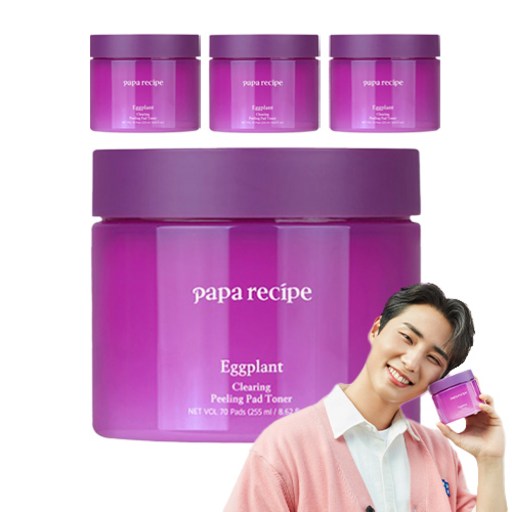 파파레서피 가지 클리어링 필링 패드 토너 255ml