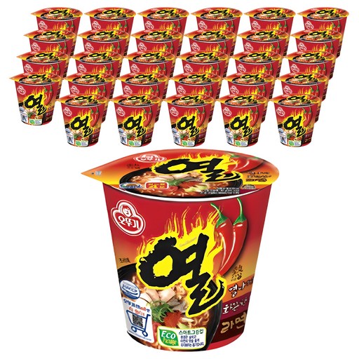 오뚜기 열라면 컵라면 62g