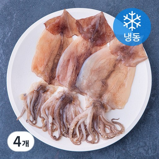 바다온 포항시 인증 구룡포 원양산 반건오징어 3미 (냉동)