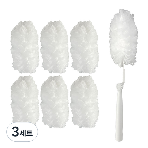 먼지떨이 실내 및 차량용 + 리필 7p 세트