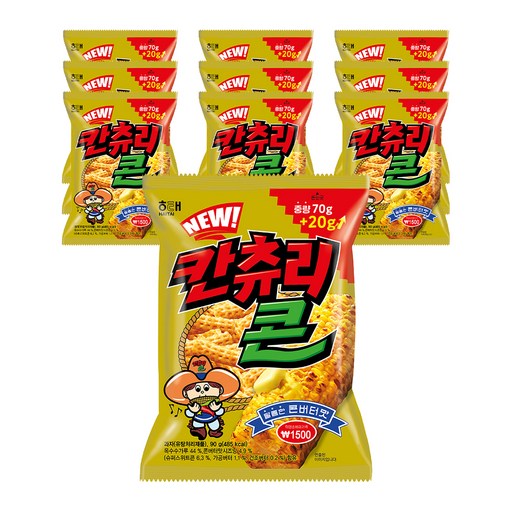 해태제과 NEW칸츄리콘, 150g, 5개