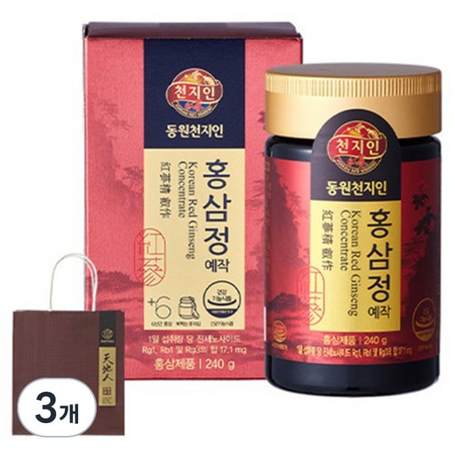 천지인 홍삼정 예작 + 쇼핑백