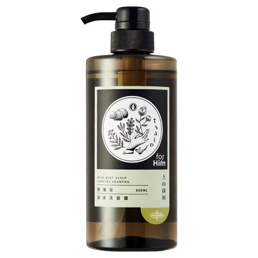 tsaio 上山採藥 頭皮洗髮露 野薄荷, 600ml, 1瓶
