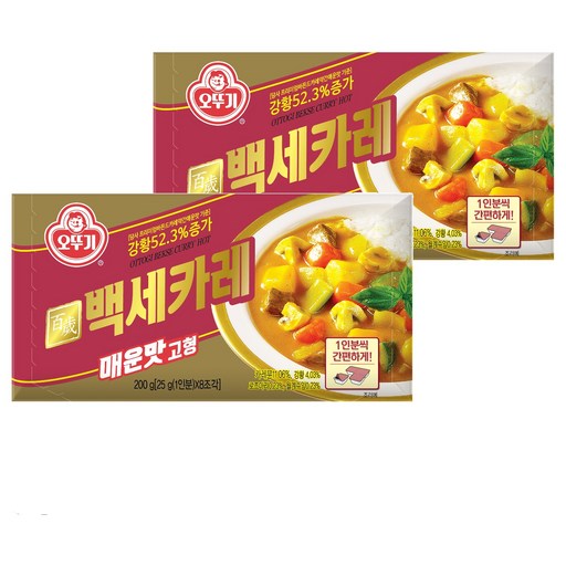 오뚜기 백세카레 고형 매운맛