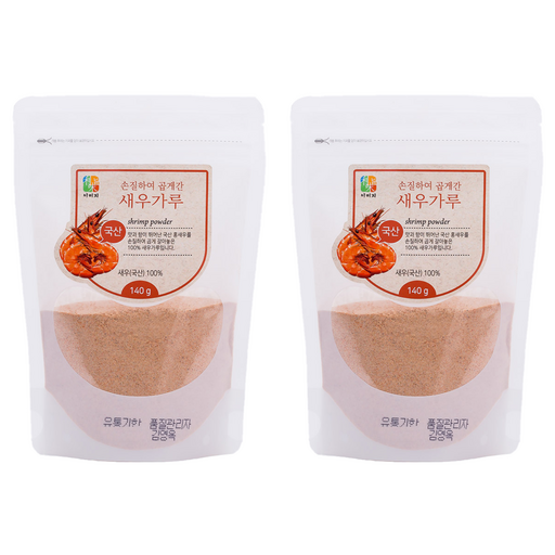 손질하여 곱게간 새우가루 파우치