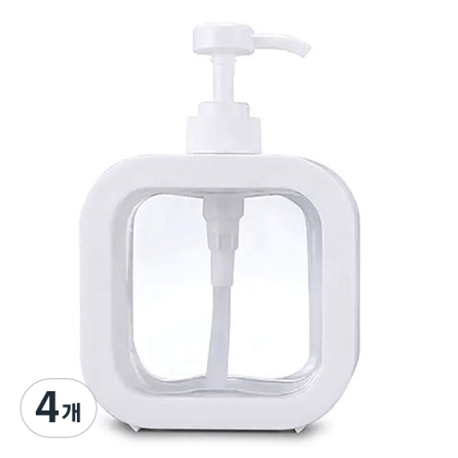 투명 사각 대용량 디스펜서 일반형 500ml