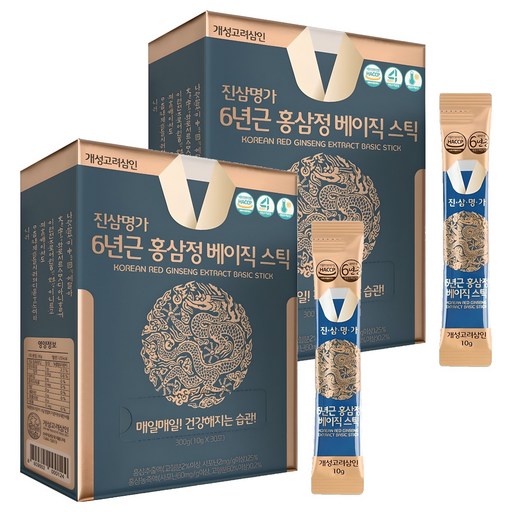 개성고려삼인 진삼명가 6년근 홍삼정 베이직 스틱