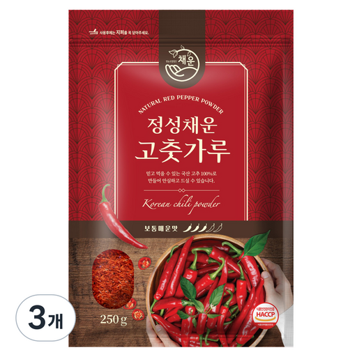 채운 정성채운 국산 고춧가루 보통매운맛