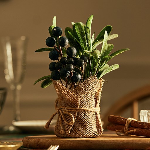 에버그린 조화 화분