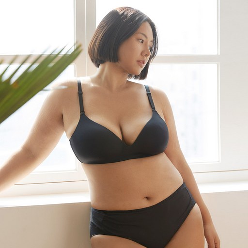 마른파이브 에어 글램 심리스 노와이어 브라 + 노라인 팬티 세트