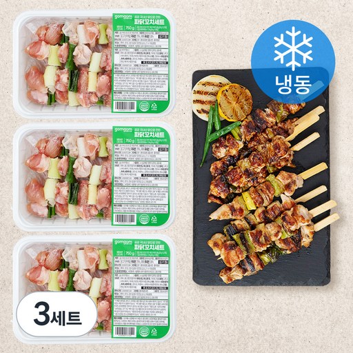 곰곰 국내산 닭으로 만든 파닭꼬치세트 + 곰곰 데리야끼용소스 (냉동)