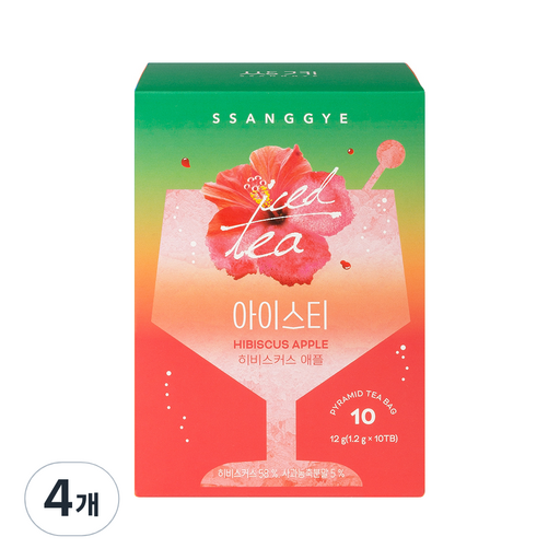 쌍계명차 히비스커스 애플 아이스티 10p