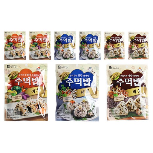 맛있는풍경 주먹밥 야채 + 버섯 + 해물
