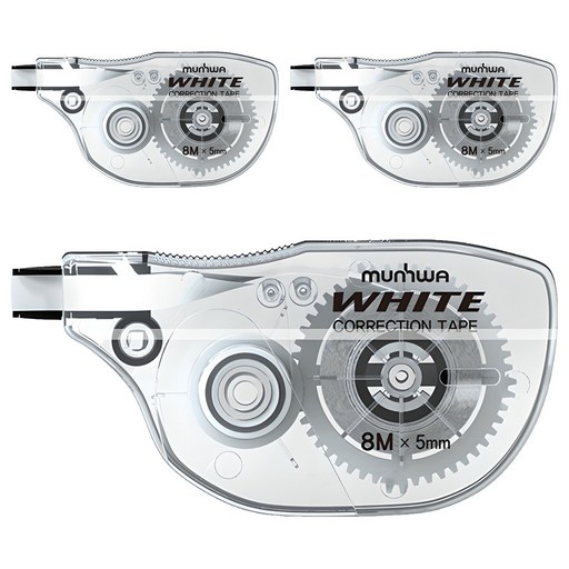 문화연필 수정테이프 5mm x 8M 완벽한 수정과 깔끔한 필기를 위한 선택