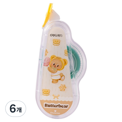 델리 버터베어 양면 풀테이프 6mm x 12m