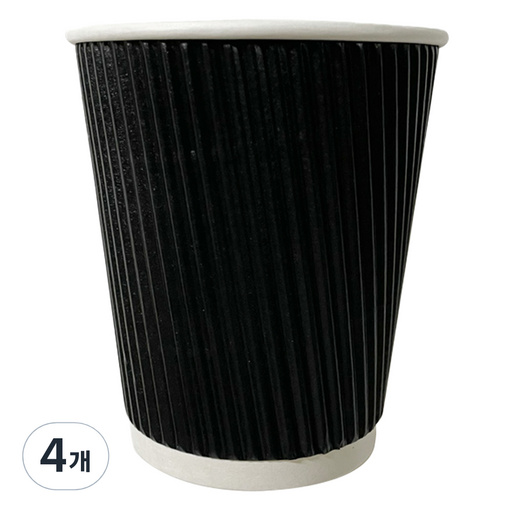 대한 3중 웨이브 블랙 종이컵 240ml