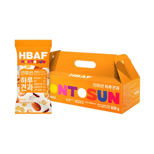 HBAF 먼투썬 하루견과 오렌지