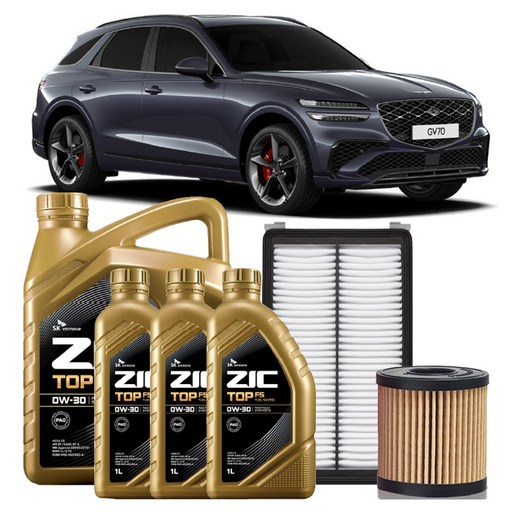 지크 TOP FS 0W30 엔진오일세트 출장교체