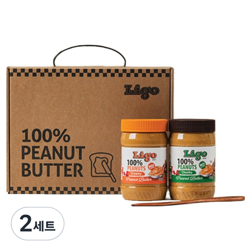 리고 땅콩버터 2종 + 나이프 선물세트