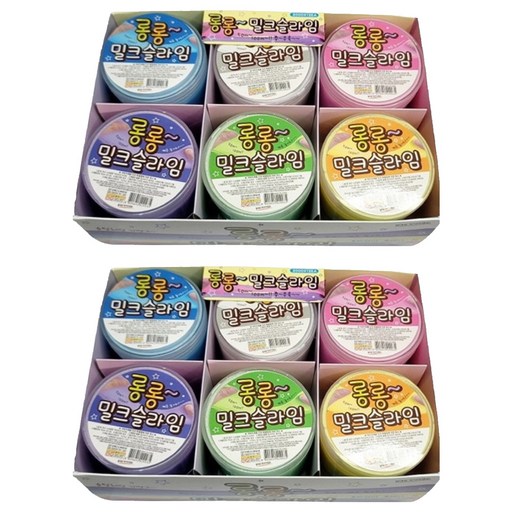 2000 롱롱 밀크 슬라임 6종 x 2p 세트