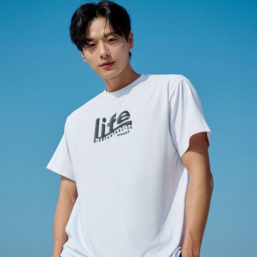 위크나인 라이프 반팔 래쉬가드 상의