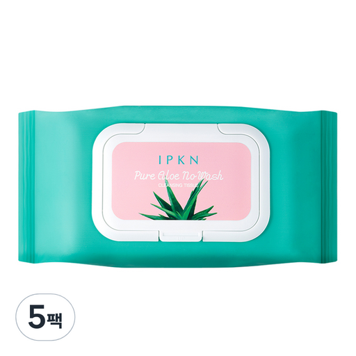입큰 퓨어 알로에 노워시 클렌징 티슈 387g