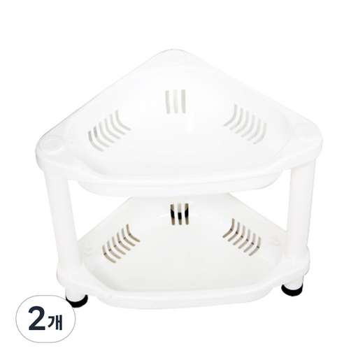 반디스토어 DIY 2단 욕실 코너선반 KR_1108