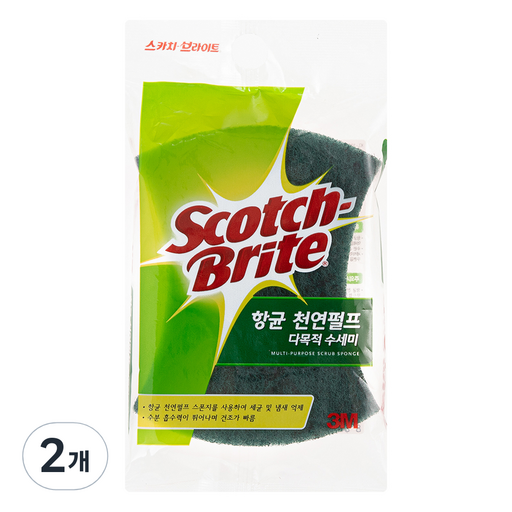 스카치브라이트 항균 천연펄프 다목적 수세미