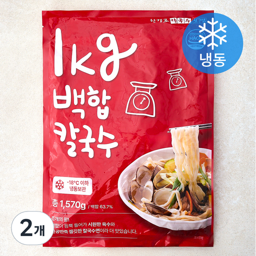 푸드메이커스 한강로 백합 칼국수 2인분 (냉동)