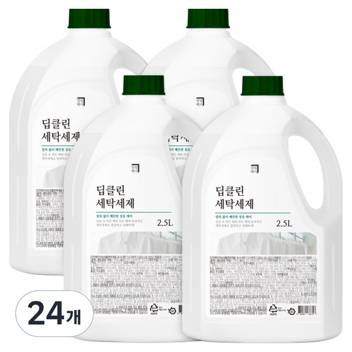 살림백서 딥클린 대용량 세탁세제 본품 화이트 코튼향