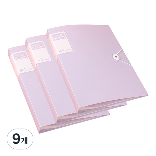 알로데 심플 스트링 단추 A4 클리어파일 60p
