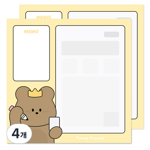 도나와친구들 MBTI 떡메모지
