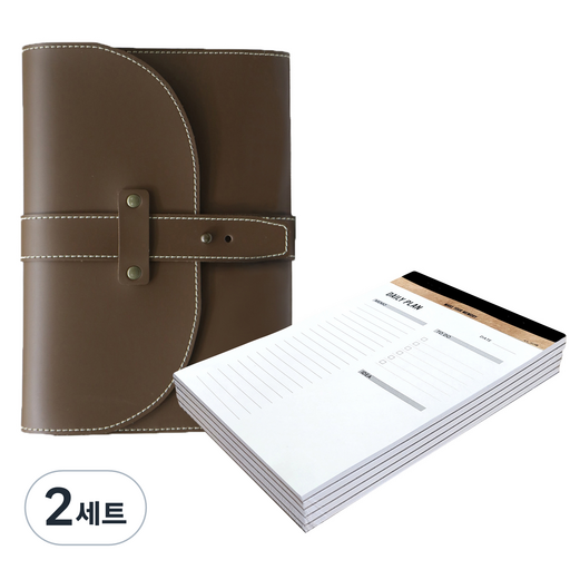 꼼꼬미 엣지 사첼 오거나이저 + 하루계획 절취노트 A5 5p 세트