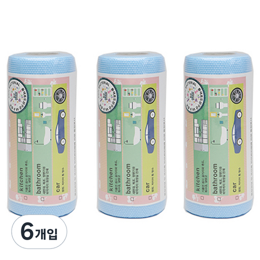 닥터데일리 다용도 향균 일회용수세미 롤타입 블루