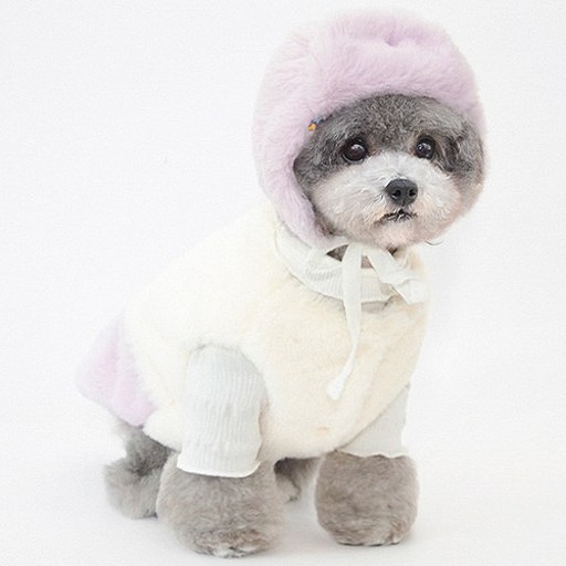 한별나라 따뜻한 벨벳 강아지 고양이 모자