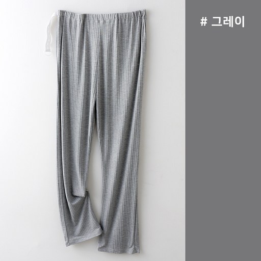 스타 심플 골지라인 솔리드 임부 잠옷 바지