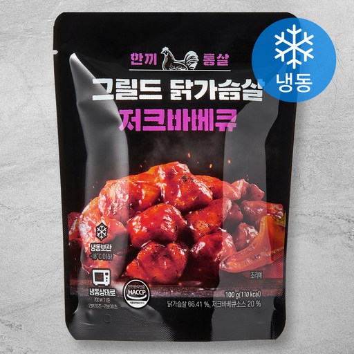 한끼통살 그릴드 닭가슴살 저크바베큐 (냉동)