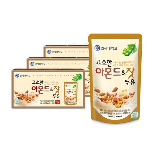 연세두유 고소한 아몬드 앤 잣 두유