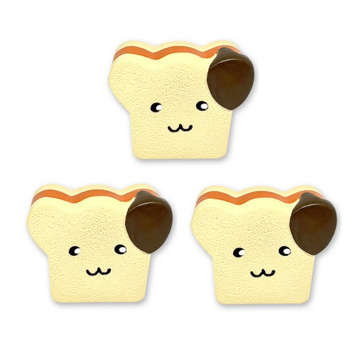 모모펫 강아지 라텍스 토이 식빵