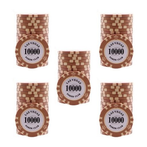 국제규격 경기용 숫자 카지노칩 100p 세트 데칼크레이