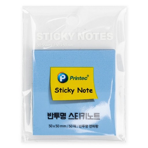 프린텍 반투명 스티키노트 50매 CL5050B