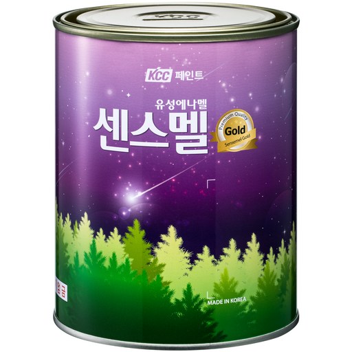 KCC페인트 센스멜골드 에나멜페인트 무광